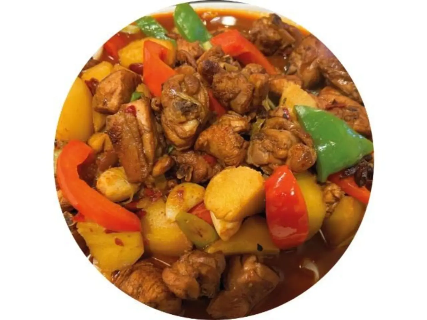 طبق دجاج كبير - كبير