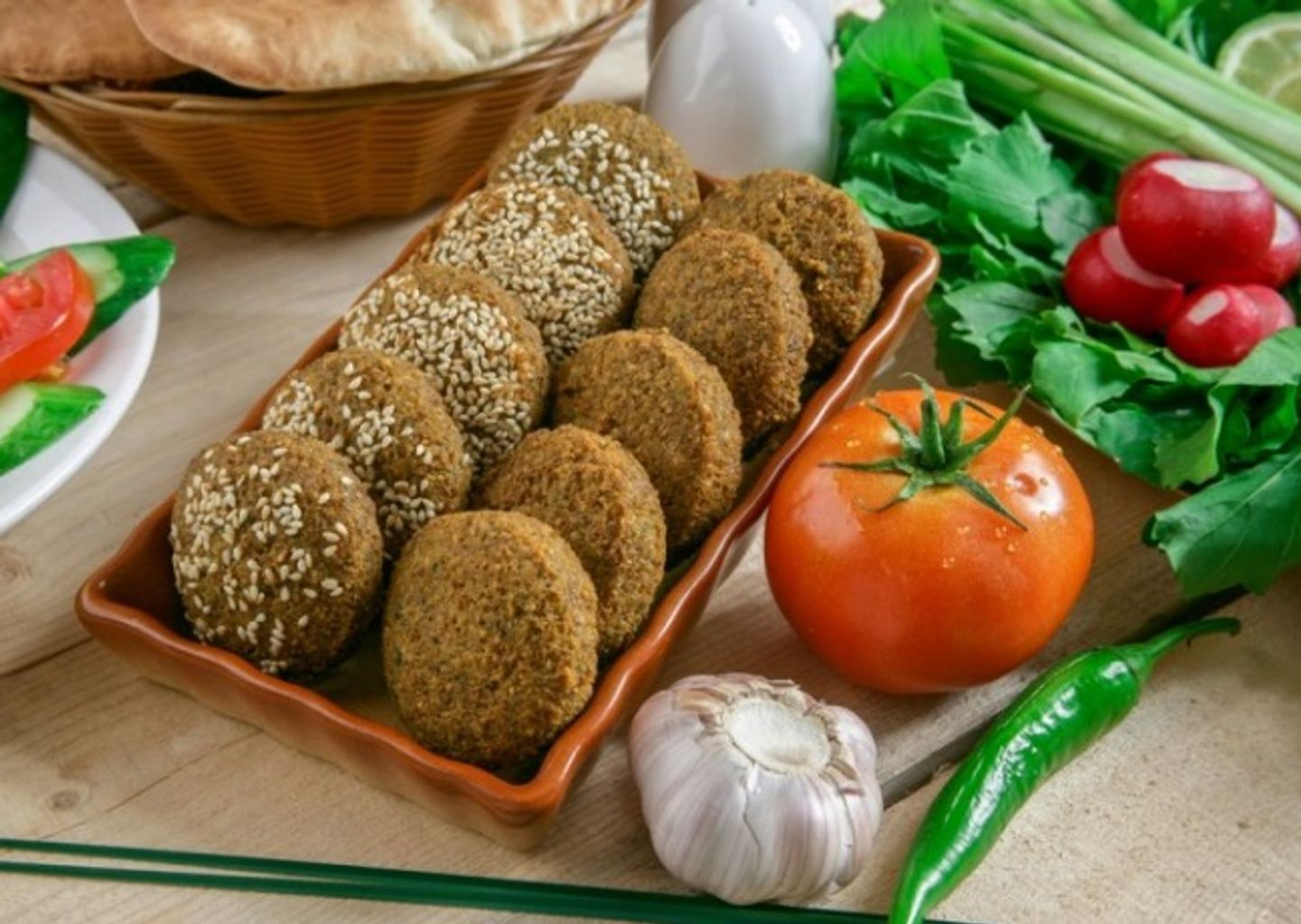 صحن مشكل فلافل - صغير