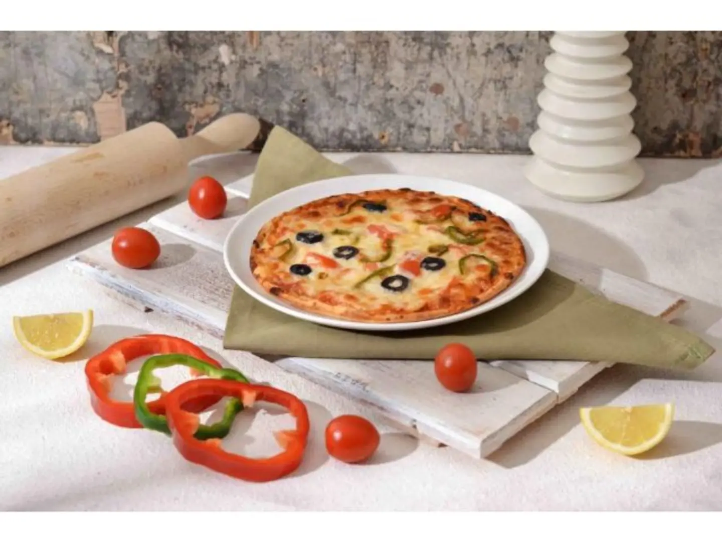 Vegetable Pizza With Mushrooms Box - Small