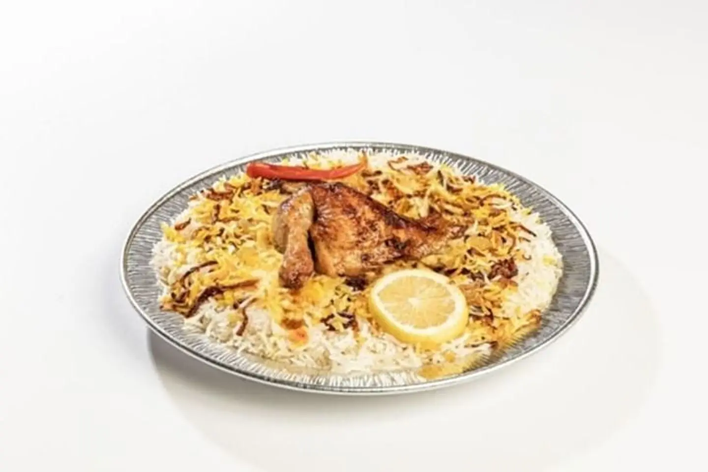 دجاج شواية مع رز مضياف - ربع حبه دجاج