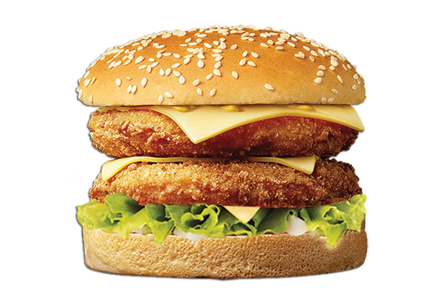 ساندوتش برجر دبل - دجاج