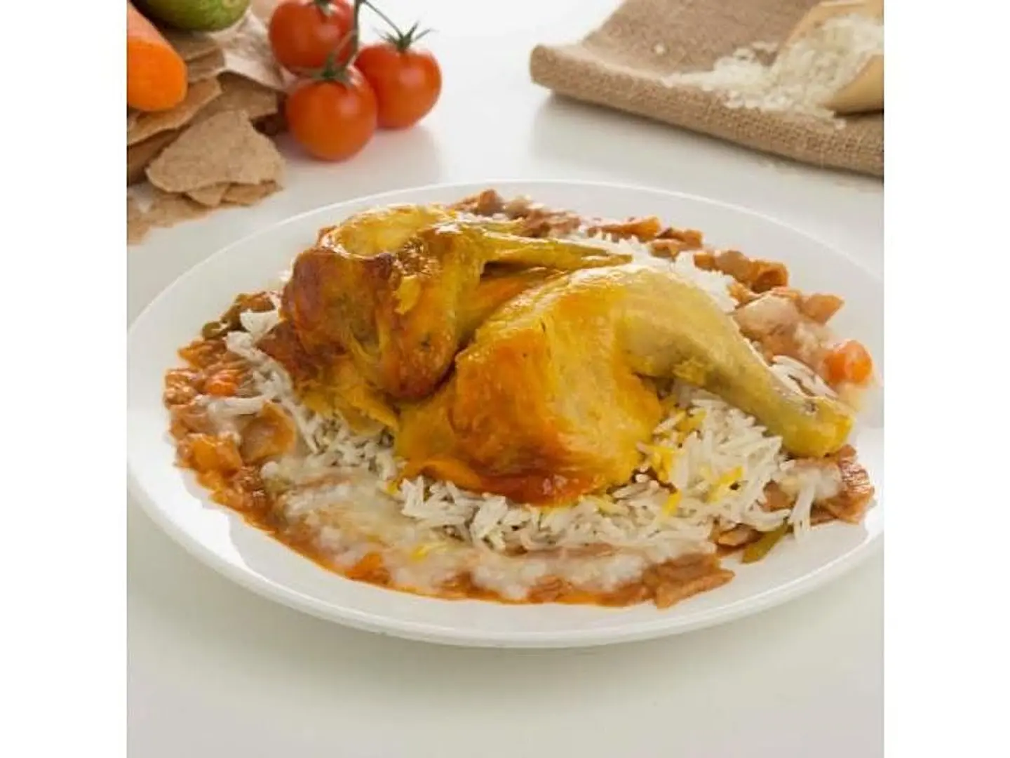 دجاج مثلوثة - ربع دجاجة
