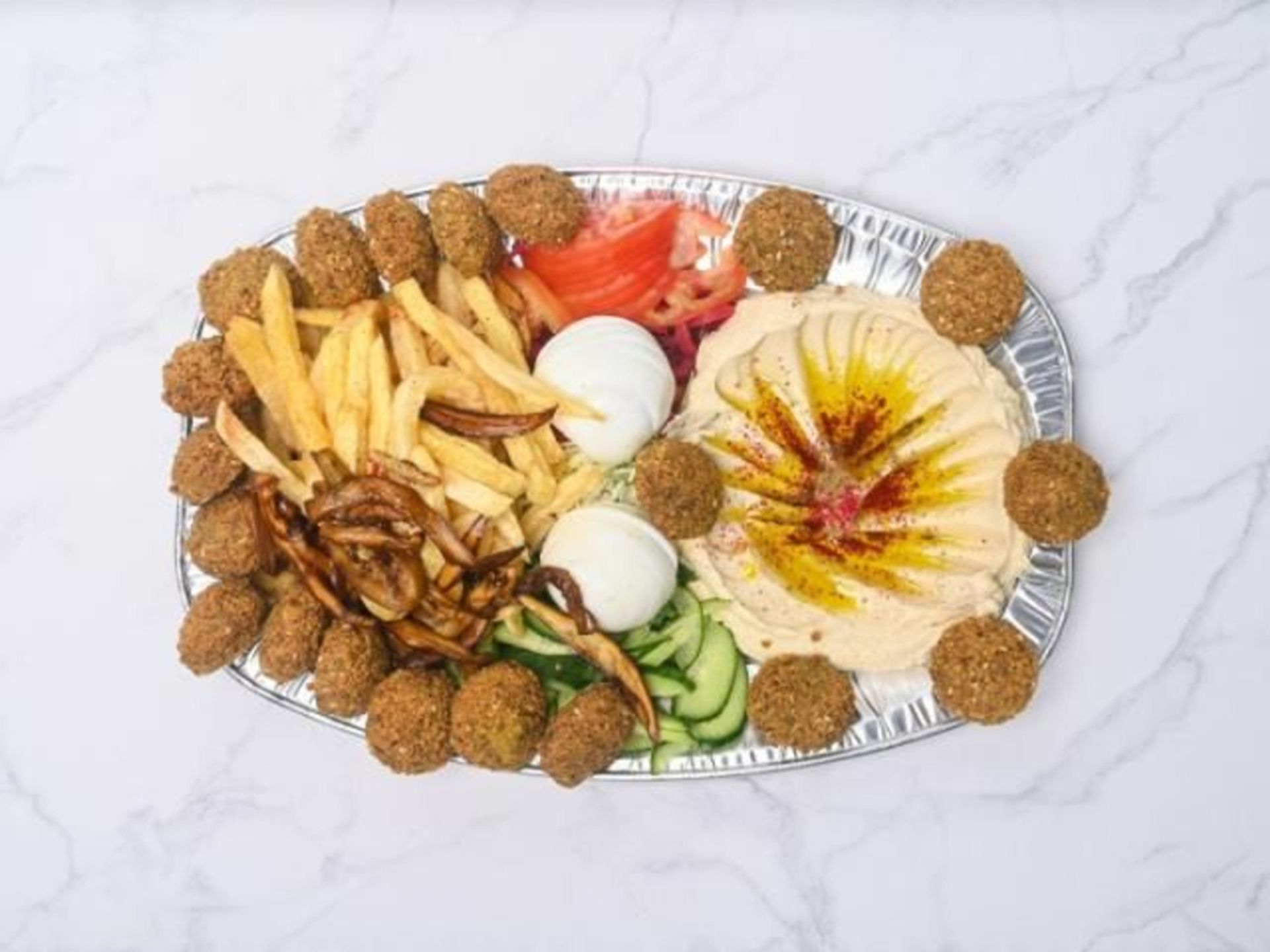 صحن فلافل مشكل - صغير