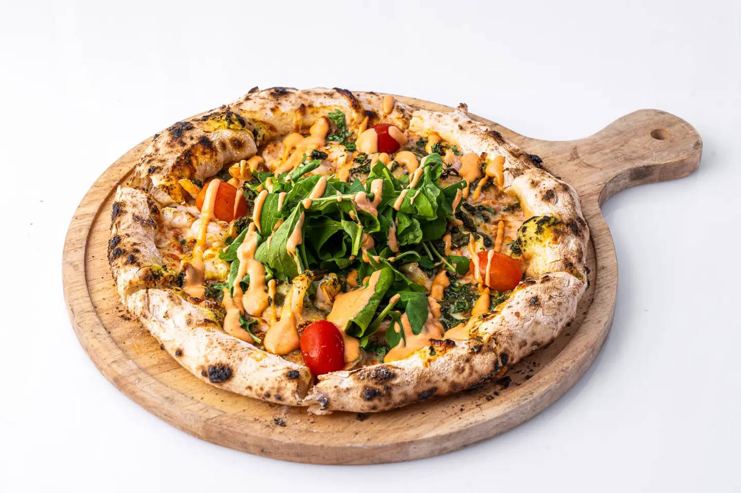 Shrimp With Cream Pizza - Medium