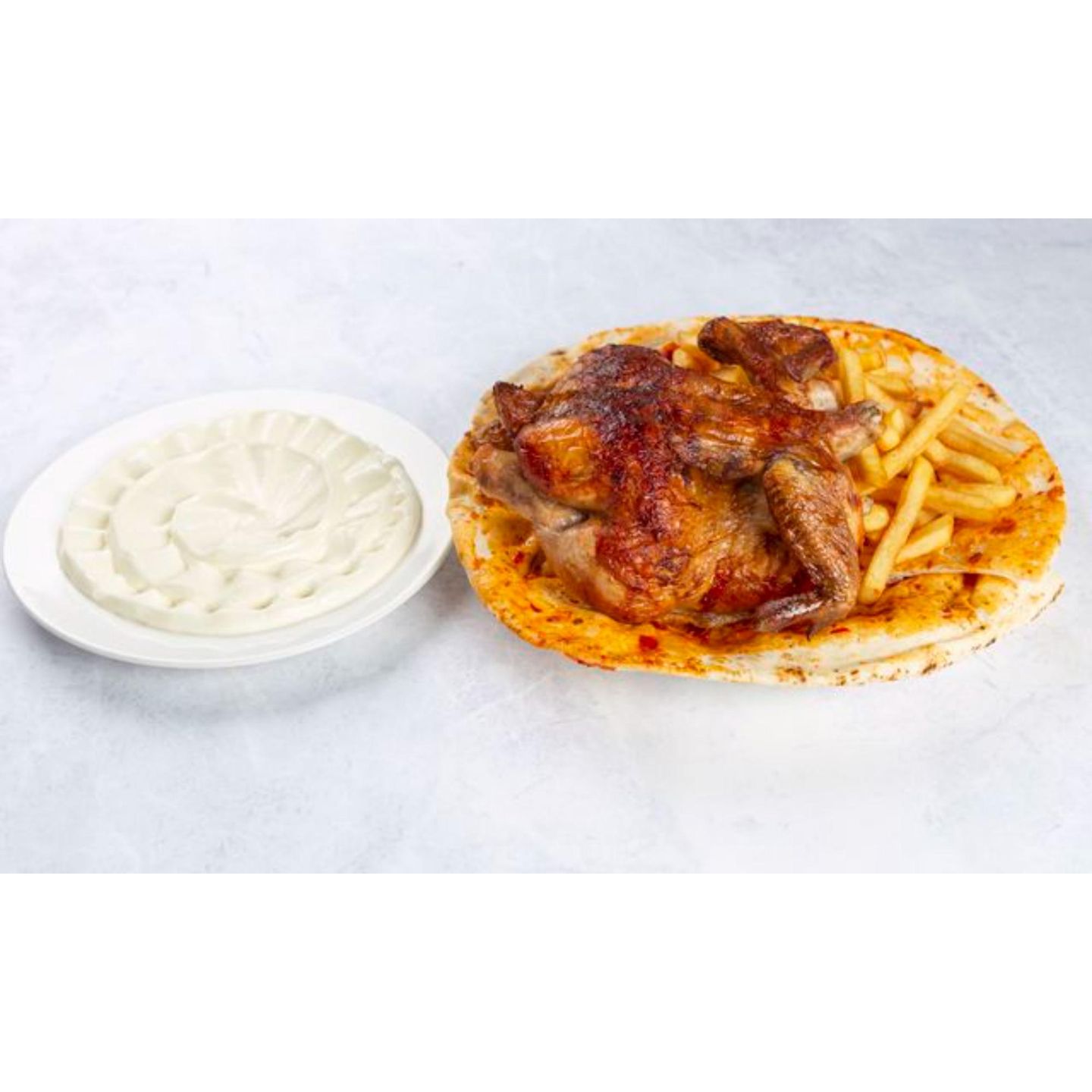 Chicken The Syrian Way - Half A Chicken