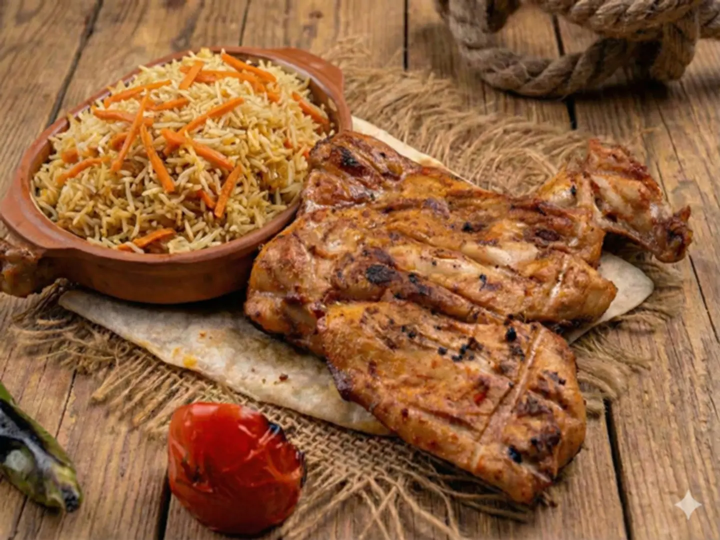 Chicken And Rice - Half Chicken