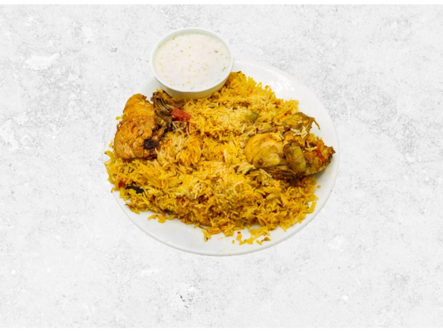 دجاج برياني - نص حبة دجاج
