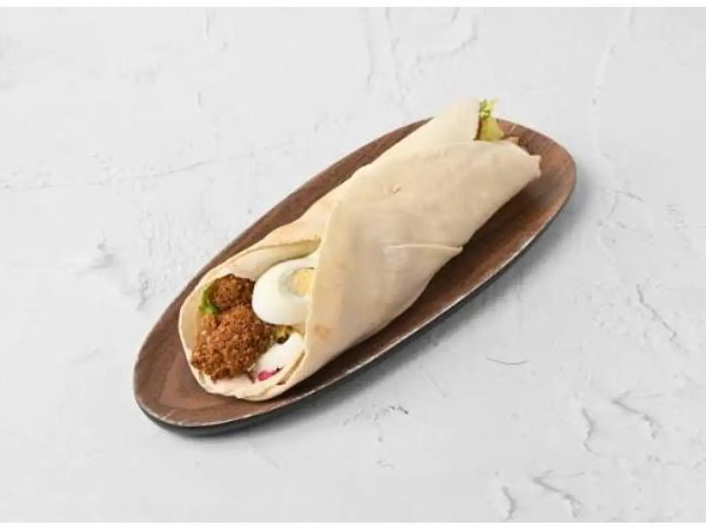 Mixed Falafel Sandwich With Egg - Regular Bread