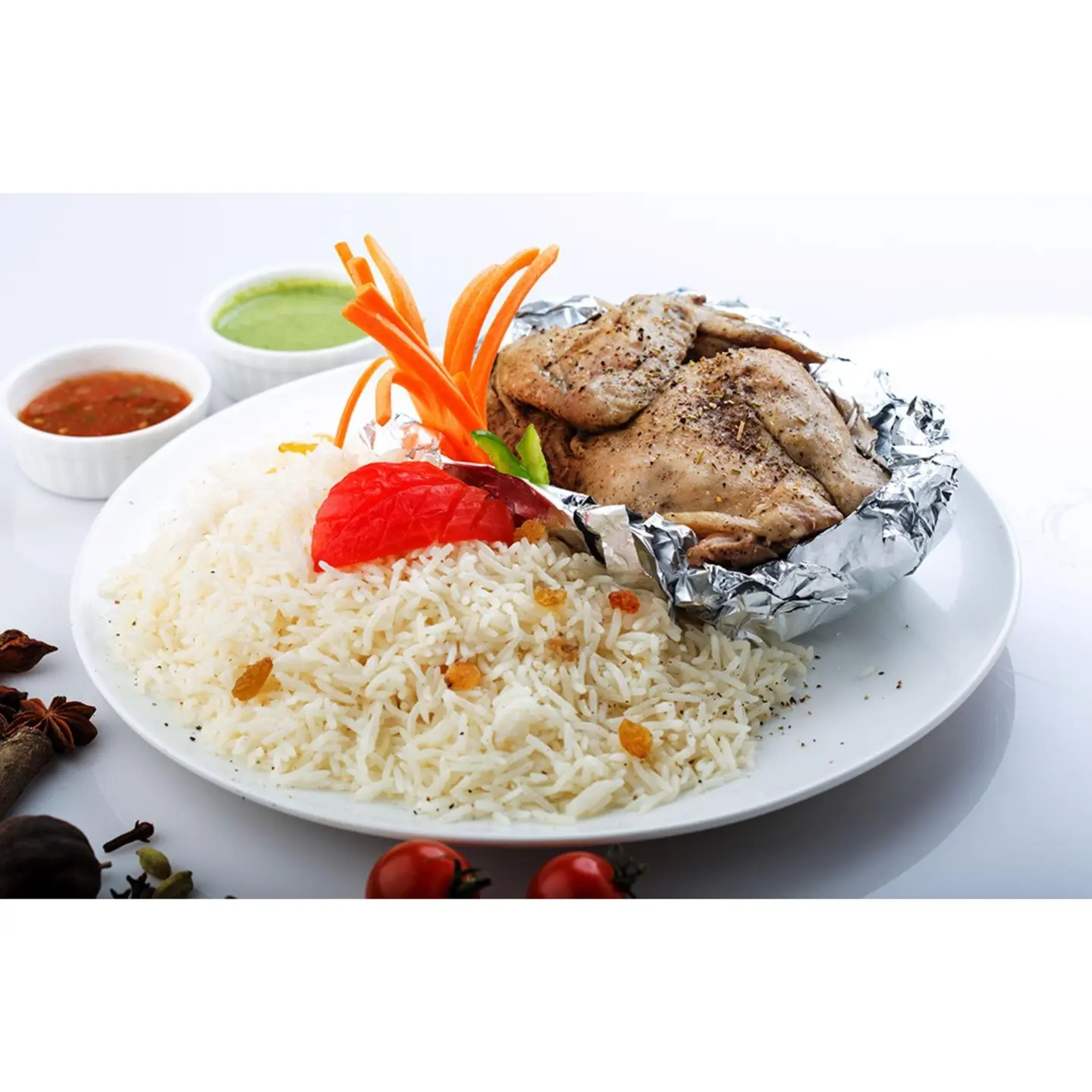 Madfoon Chicken With Rice - Half A Chicken