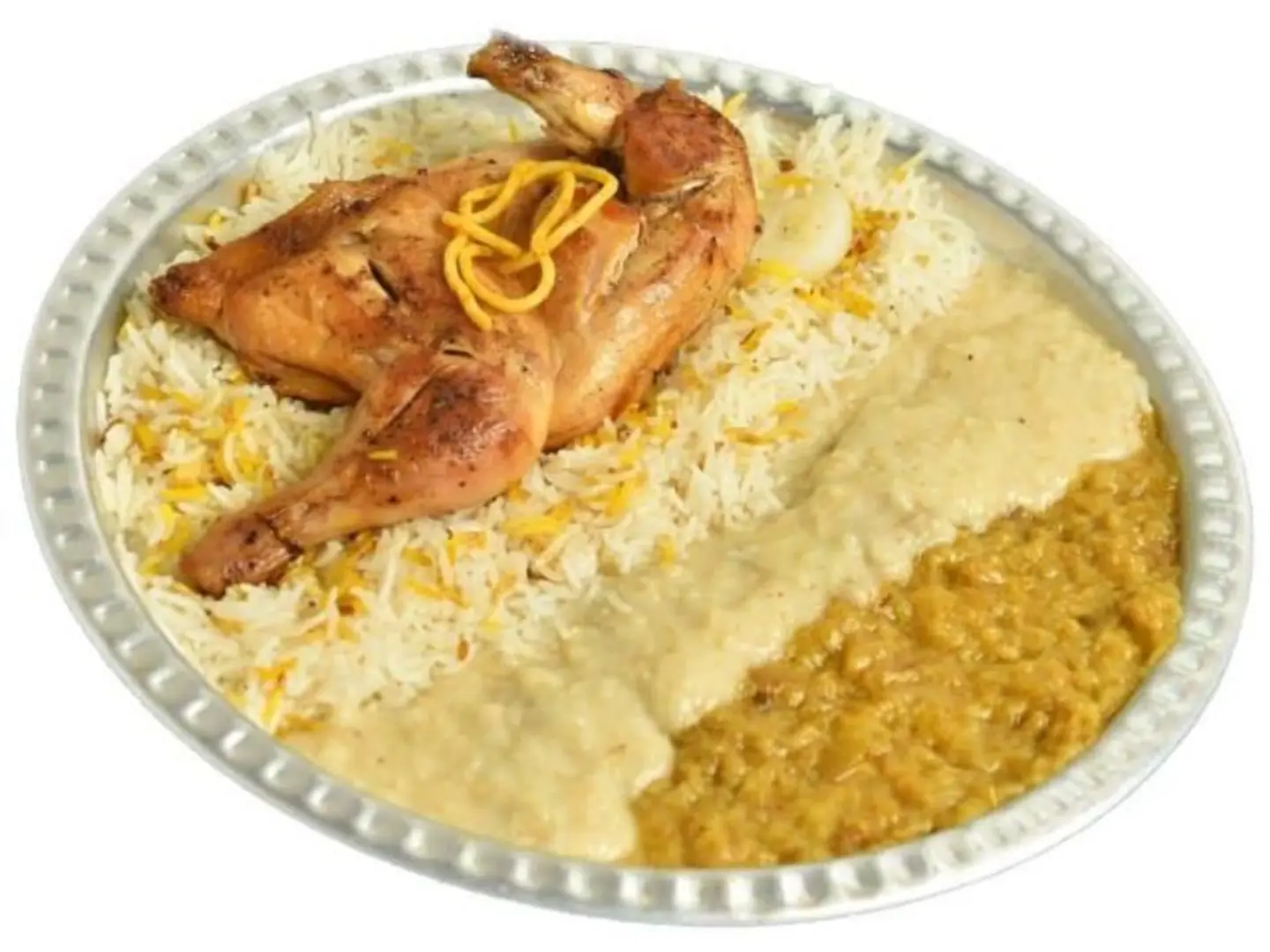 مظبي مثلوثة - نص حبة دجاج