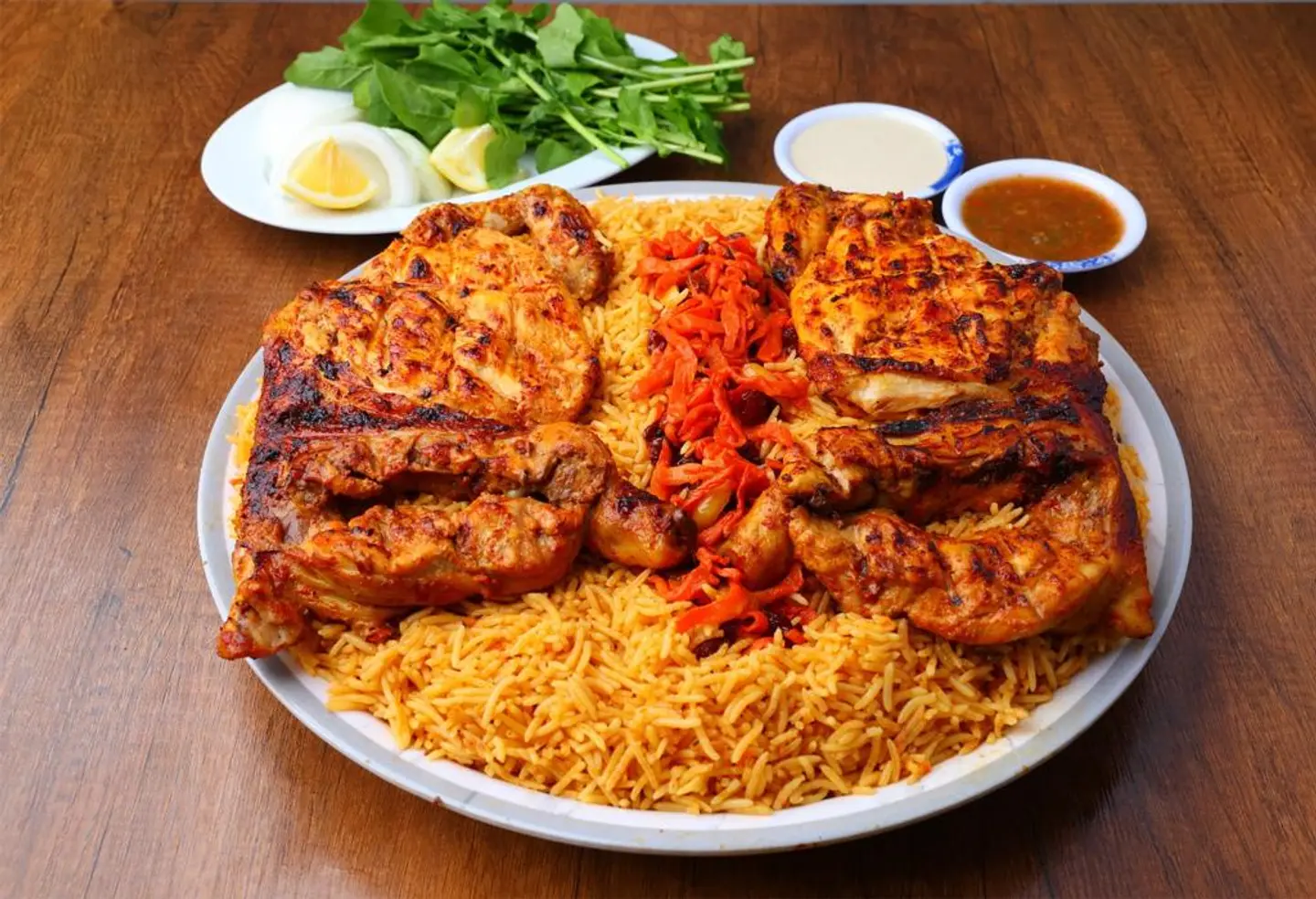 Charcoal Grilled Chicken With Rice - Half Piece