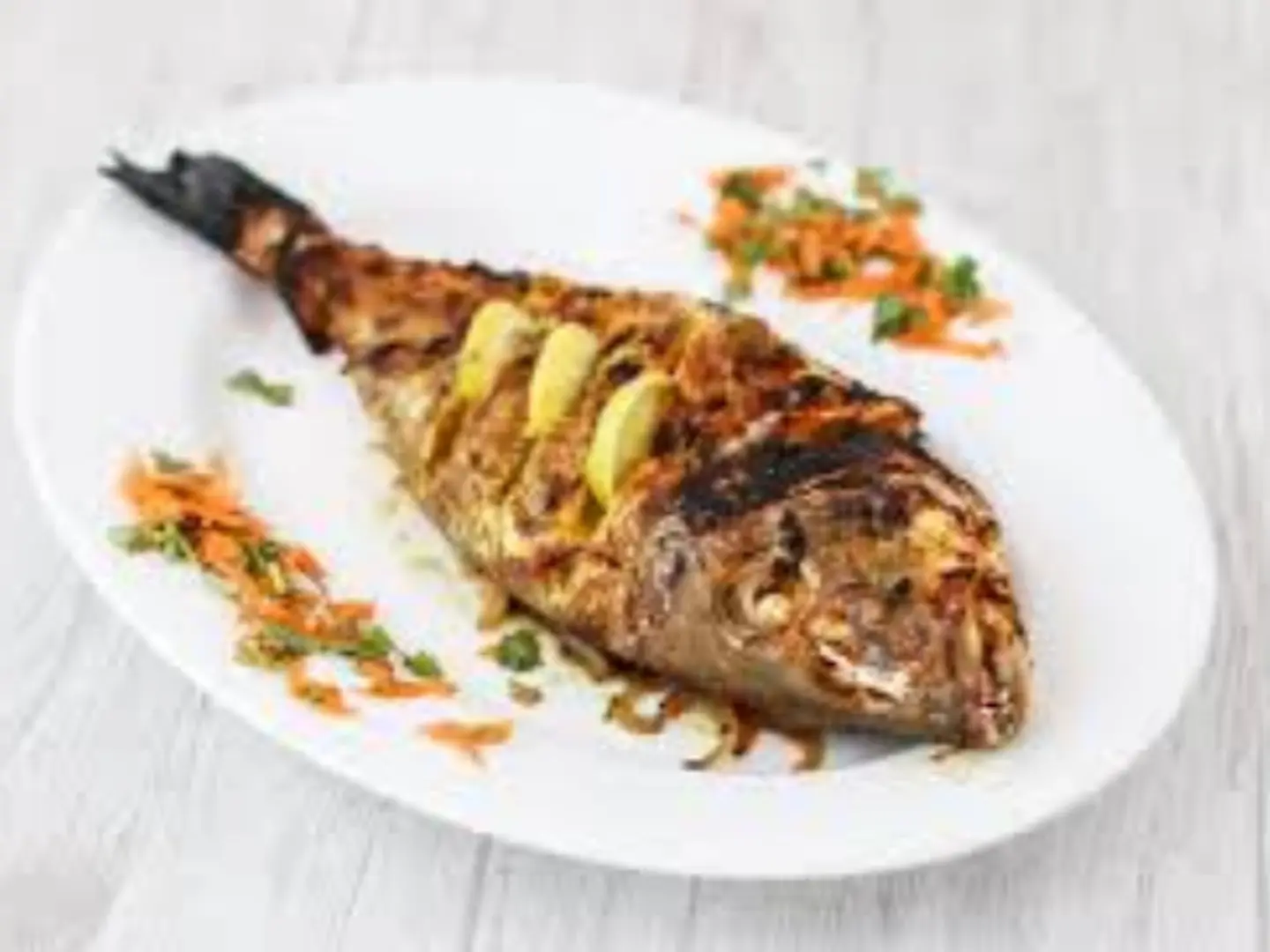 سمك شعرى مشوى بدون ارز - نص كيلو