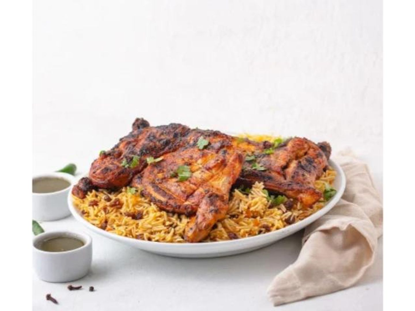 Charcoal Chicken With Rice - Half A Chicken