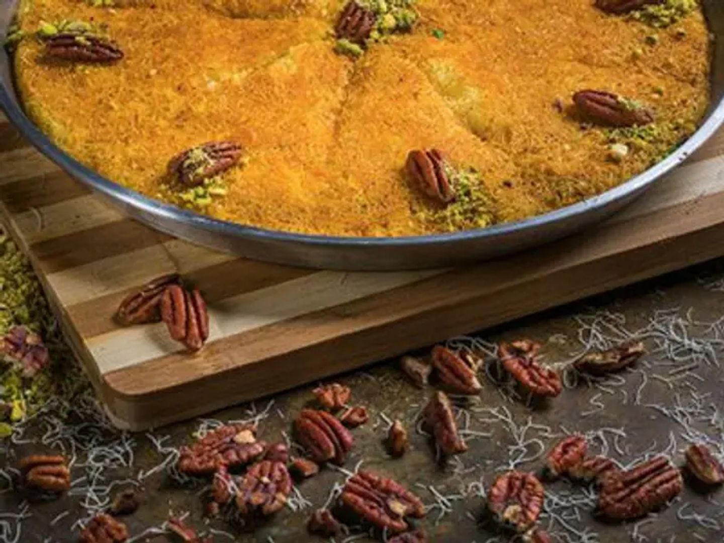 كنافة الزعفران - وسط
