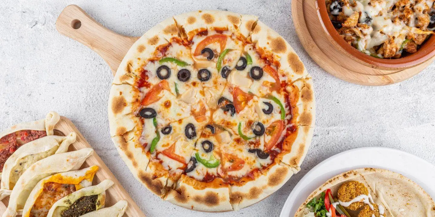 بيتزا سائل خضار - وسط