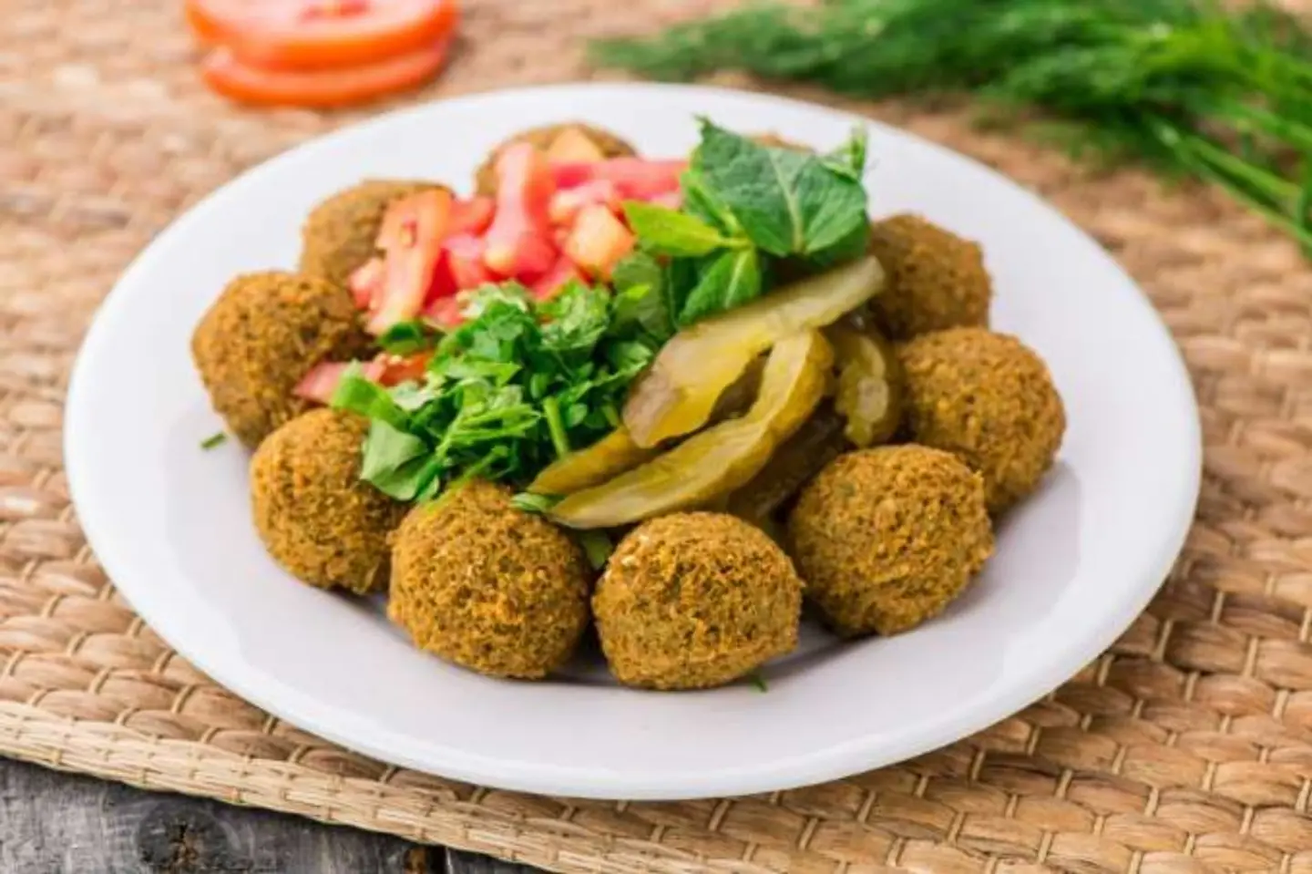 صحن فلافل هاشم عادي - وسط