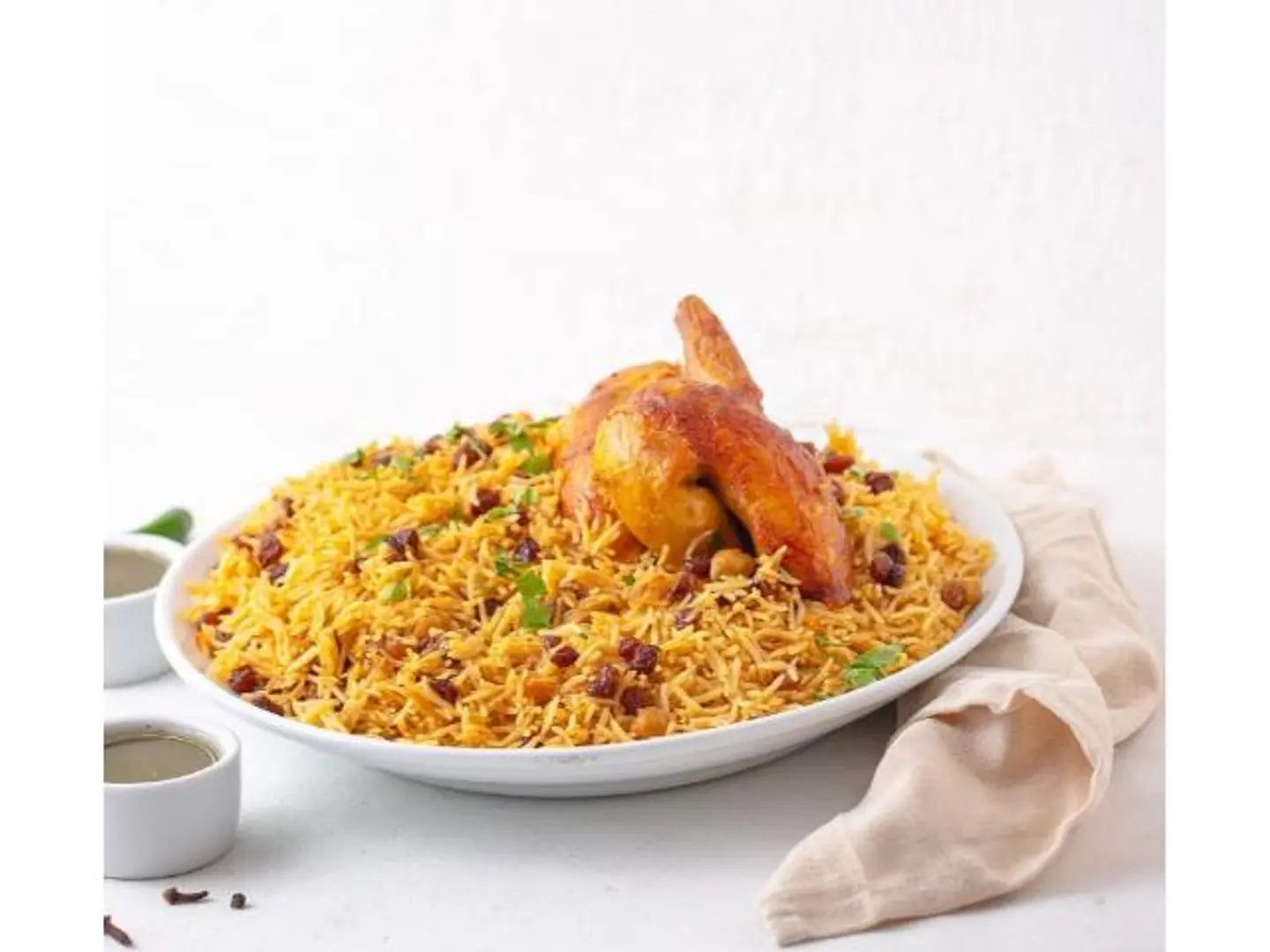 Half A Grilled Chicken With Rice - Bukhari Rice