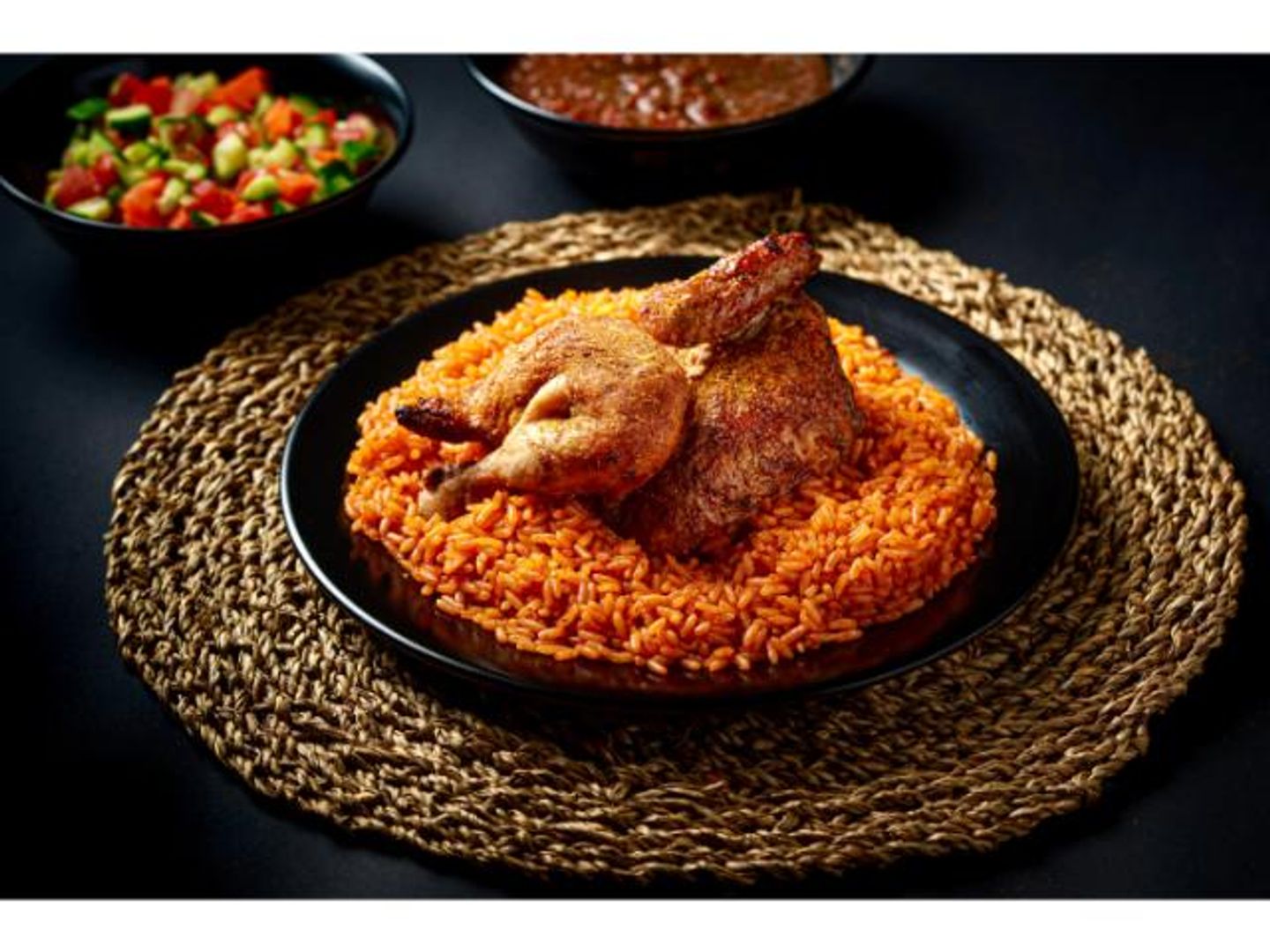 Grilled Chicken With Rice - Half A Chicken
