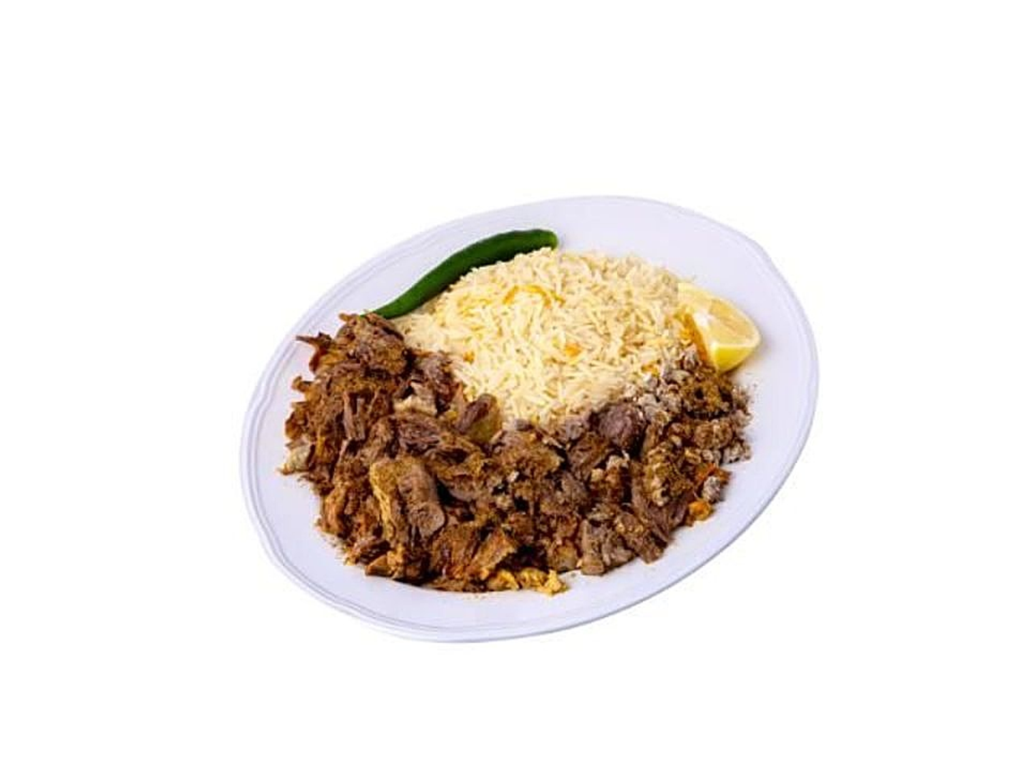 Lamb Head Meat - Plate