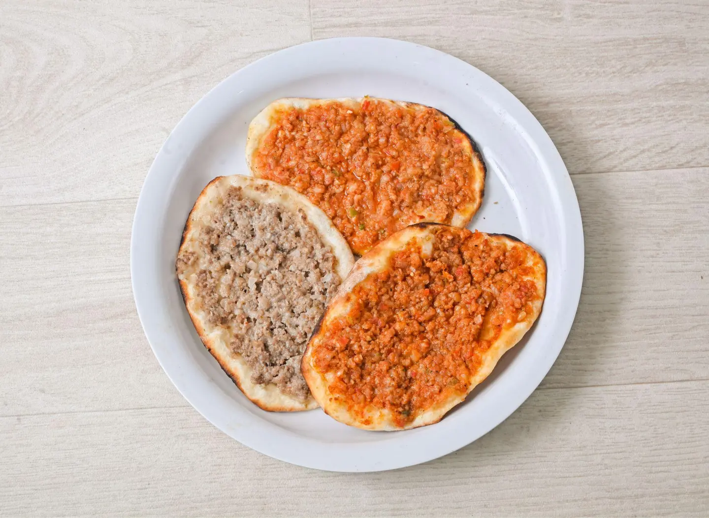 Levantine Safehah With Vegetables - For One Person