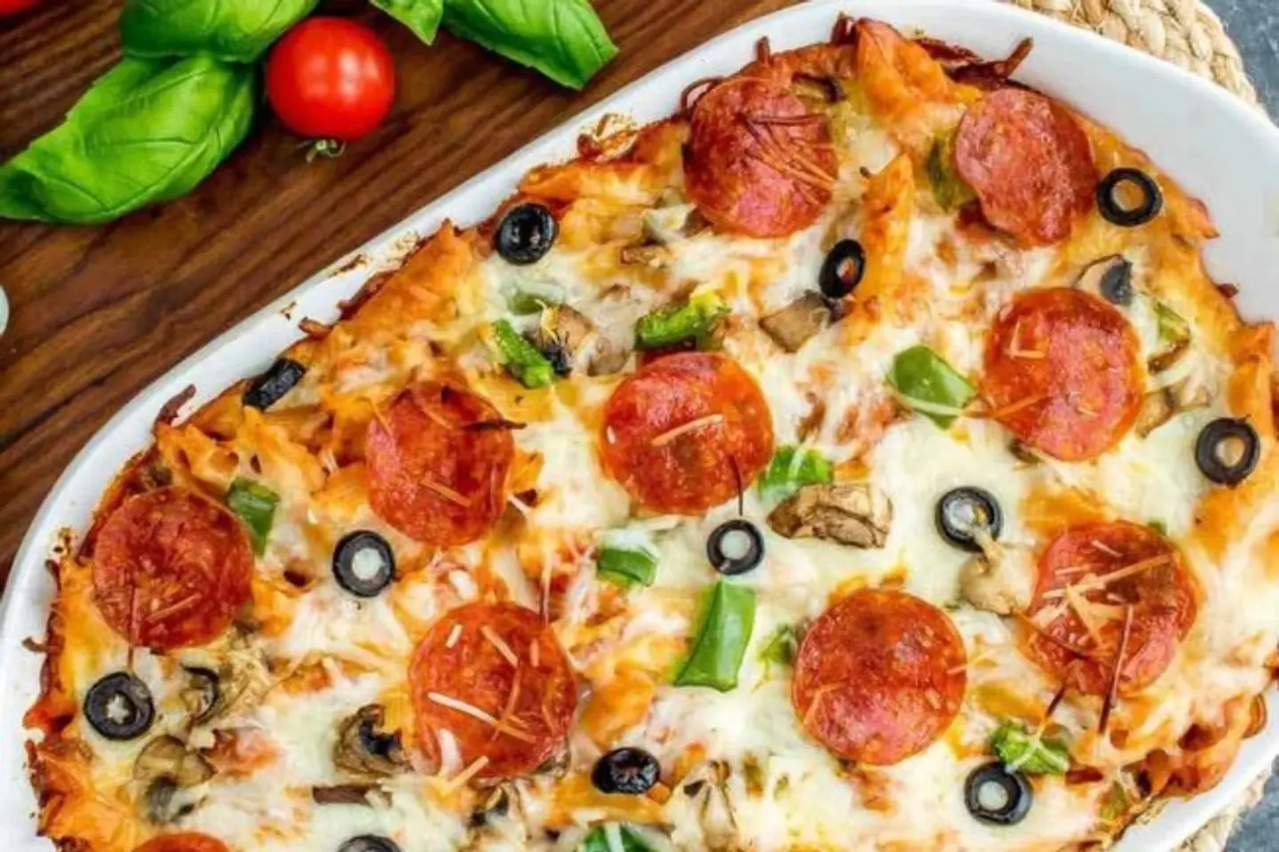 كاسرول بيتزا - صغير