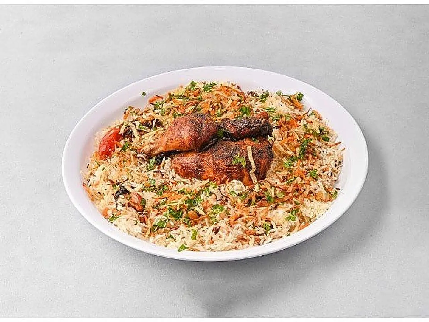 Grilled Chicken With Rice - Quarter Of A Chicken