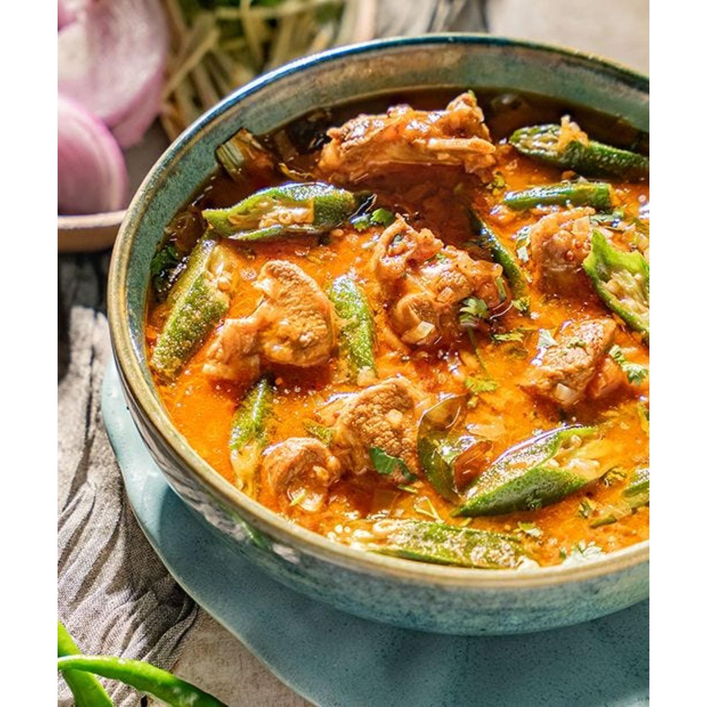 Mutton Bhendi Ka Salan - Medium