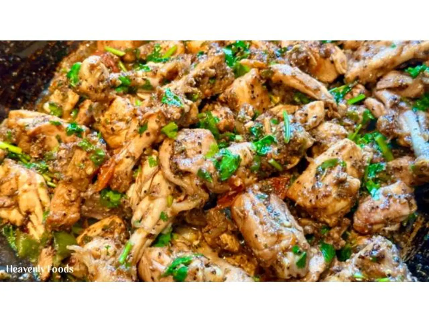 دجاج بالفلفل الأسود كراهي - نص