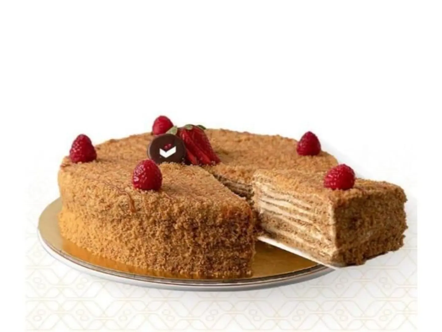 كيكة العسل توت وفستق - ﻗﻄﻌﺔ واﺣﺪة