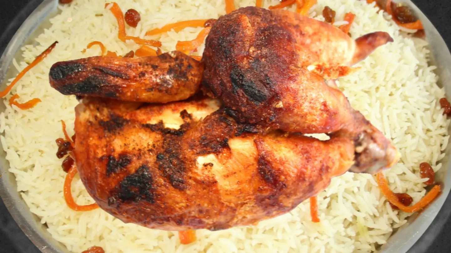 دجاج شواية برية مع الرز - ربع دجاجة