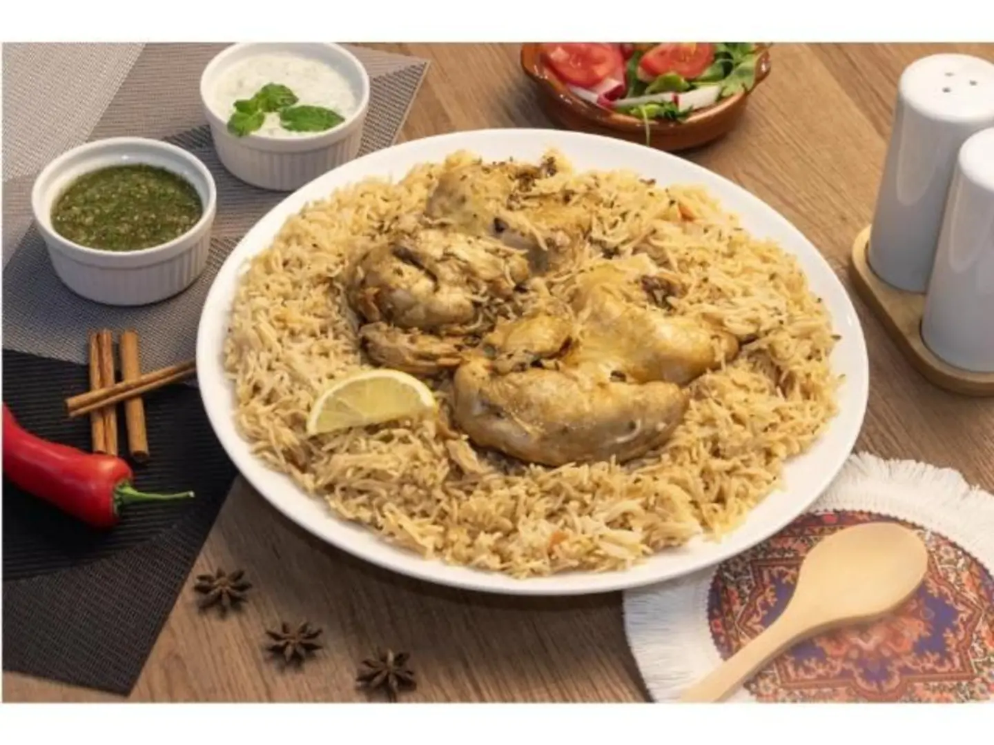Madghot Chicken With Mazza Rice - Half A Chicken