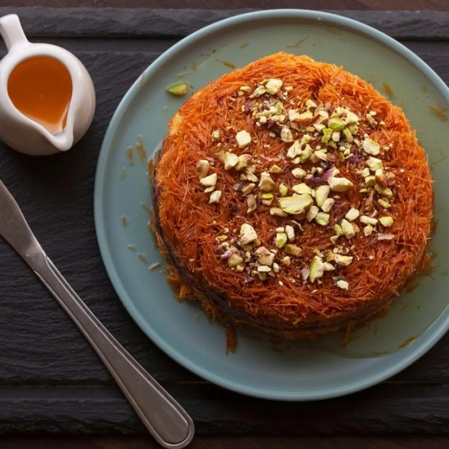 كنافة قشطة بالمكسرات - صغير