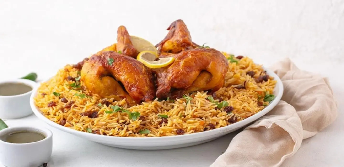 دجاج شواية مع الزر - ربع دجاجة