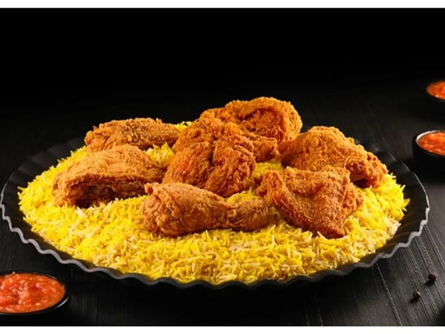 بروستد مع رز بخاري - بروستد مع رز بخاري-نص حبة دجاج