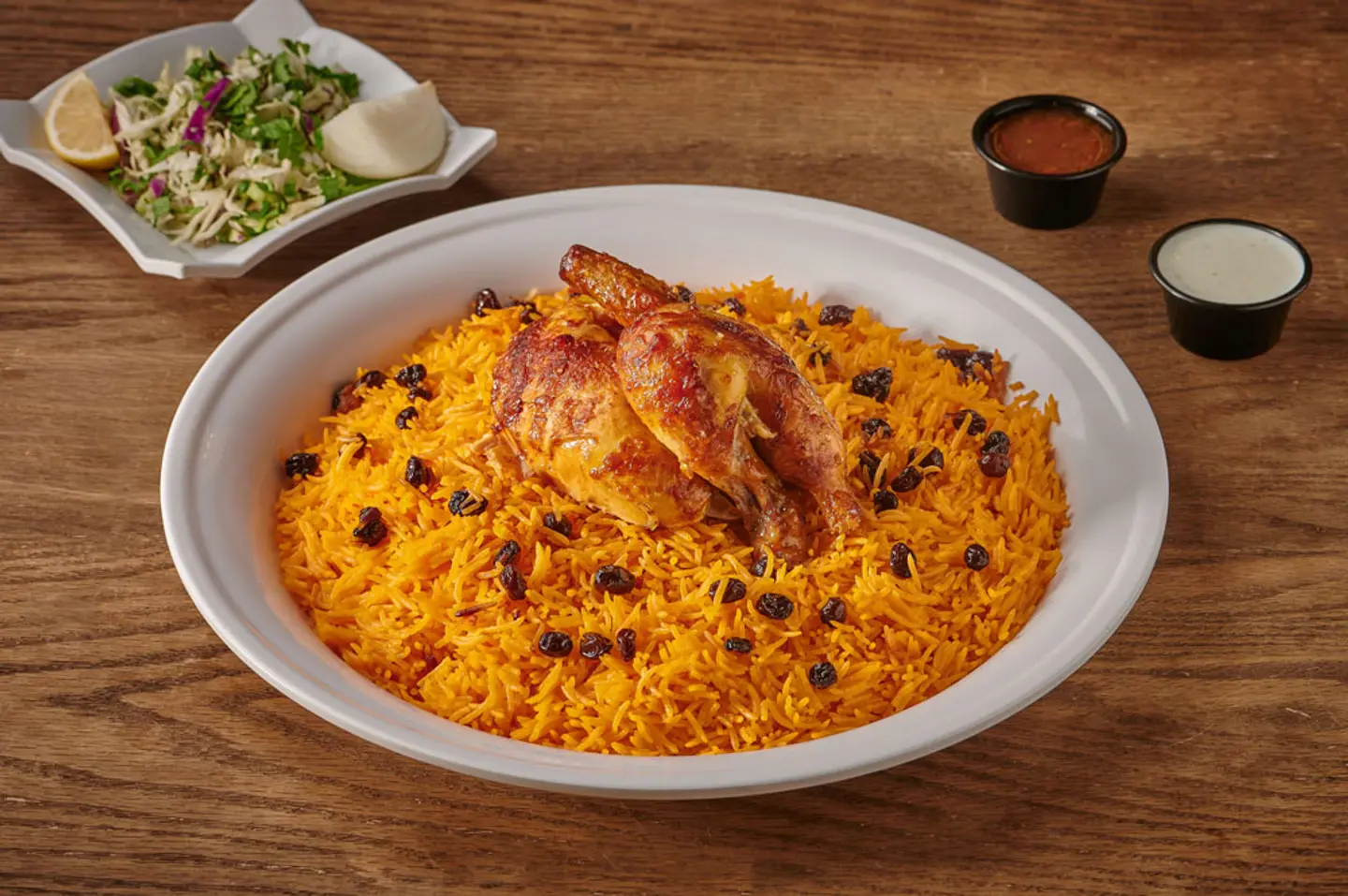 Grilled Chicken With Rice - Quarter Of A Chicken