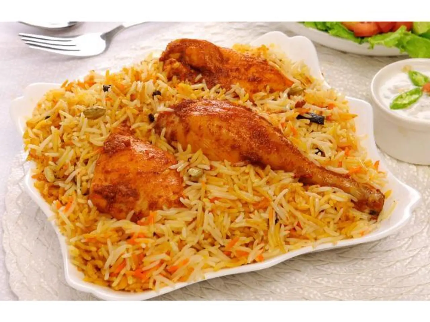 Chicken Biryani With Rice - Quarter Of A Chicken