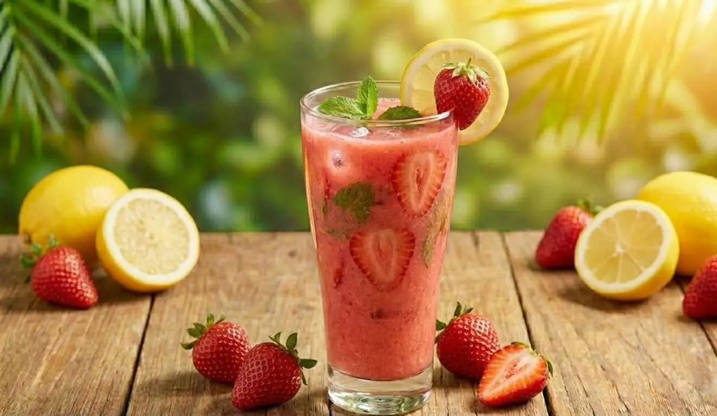 عصير ليمون فراولة - صغير