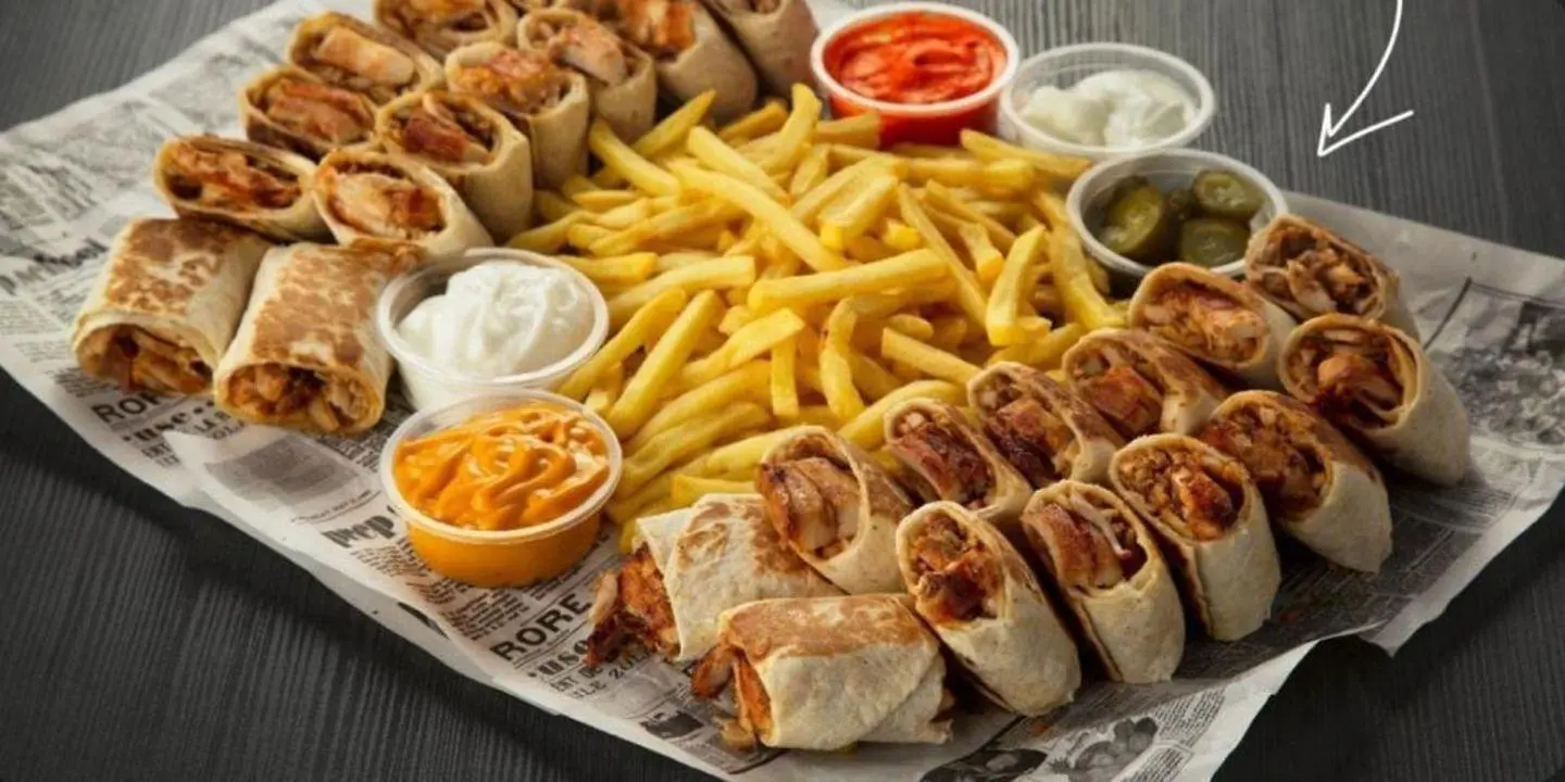 شاورما عربي دبل - بدون جبن