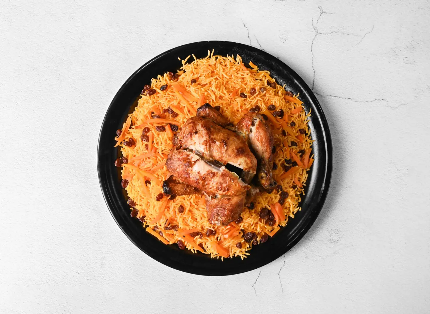 دجاج شواية مع رز - ربع دجاجة