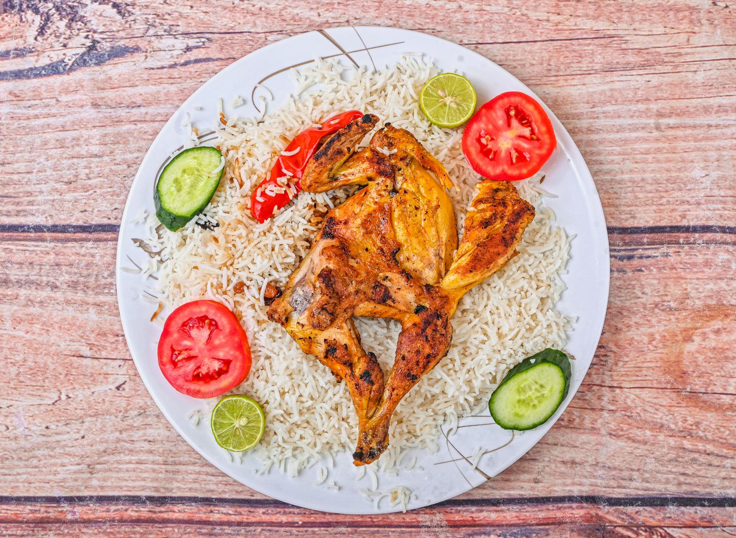 Madbi  Chicken With Rice - Half A Chicken