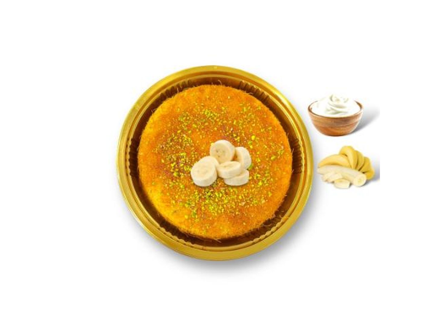 Kunafa With Cream And Banana - Small