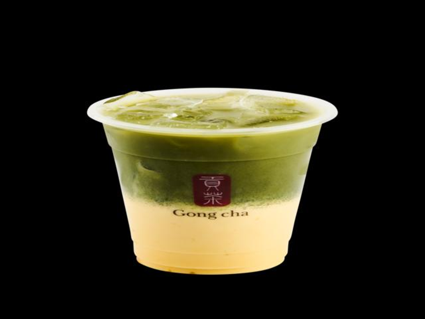 Iced Mango Matcha Milk Tea - Medium 16 Oz
