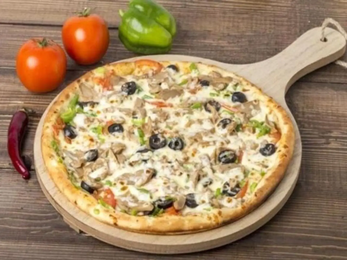 Labneh & Falafel Pizza - Medium