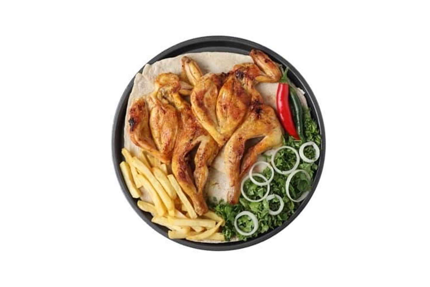 دجاج مظبي مثلوثة - نص حبة