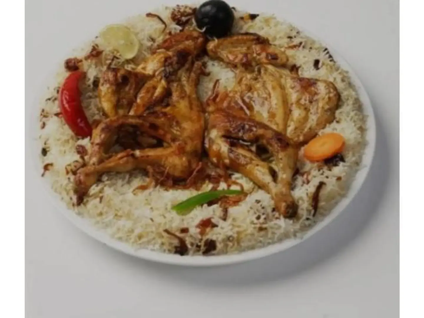 دجاج مظبي مع الرز - نصف دجاجة