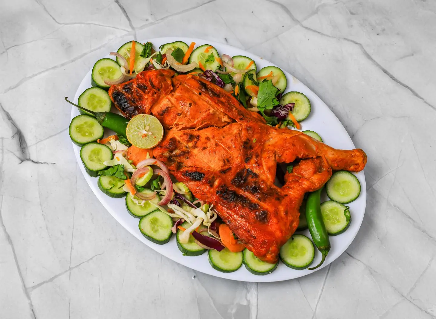 Chicken Al Faham With Rice - Half Chicken