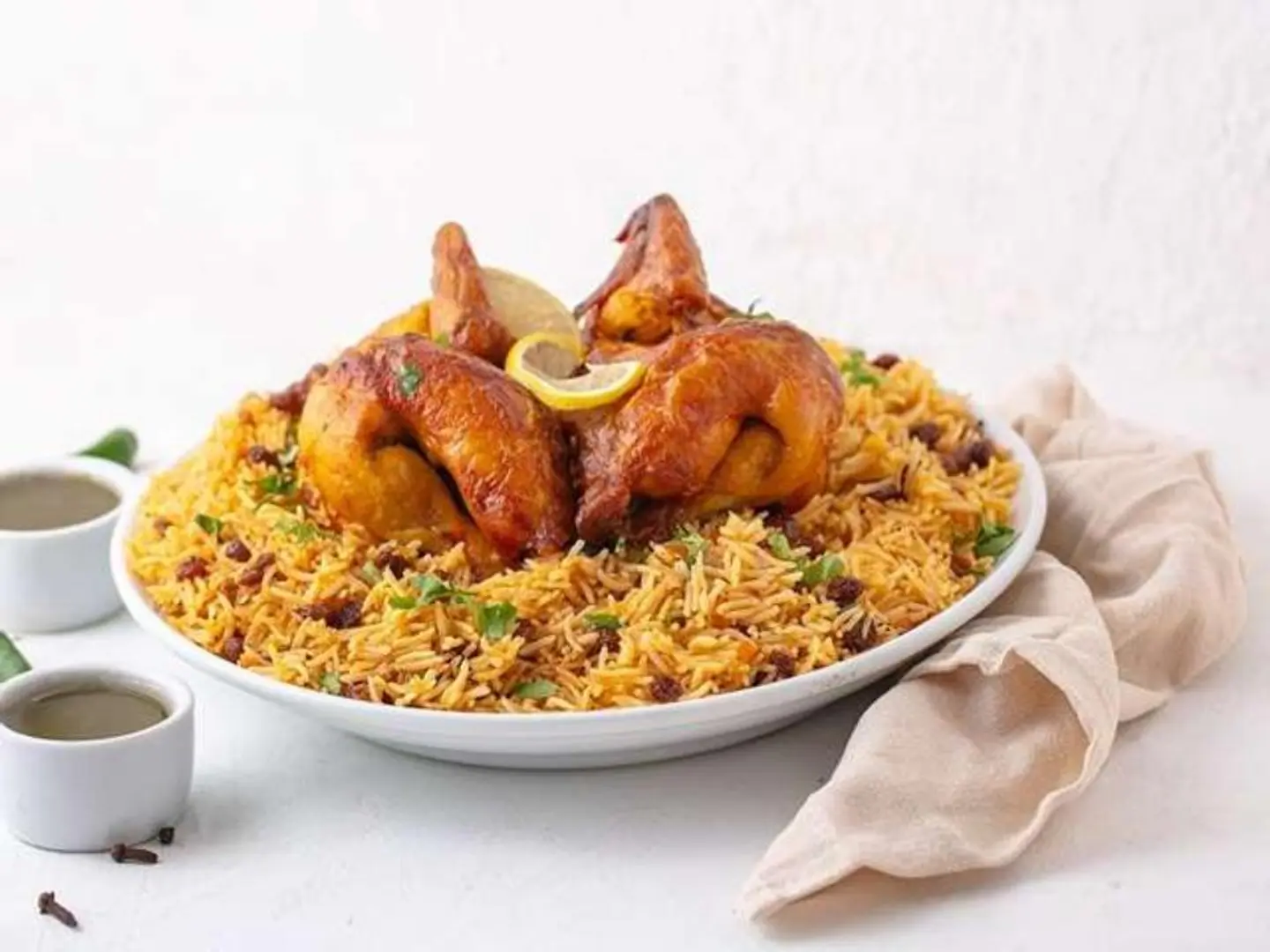 Rotisserie Chicken With Rice - Quarter