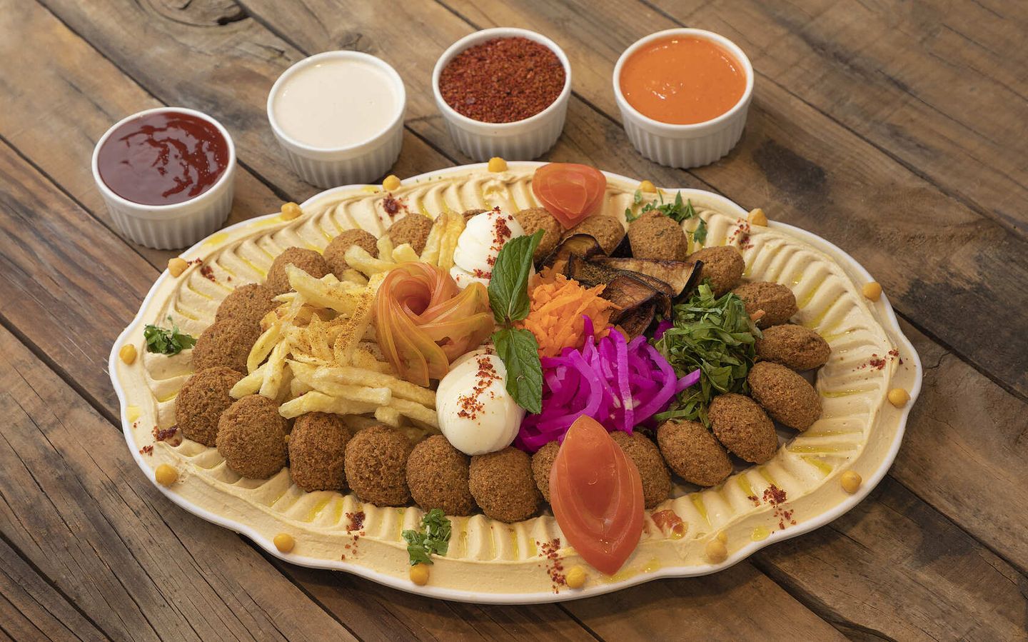 صحن مشكل فلافل  - صغير