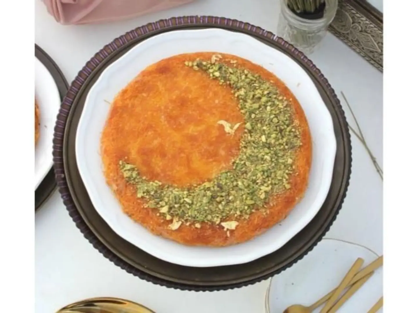 Round Kunafa Cream - Small