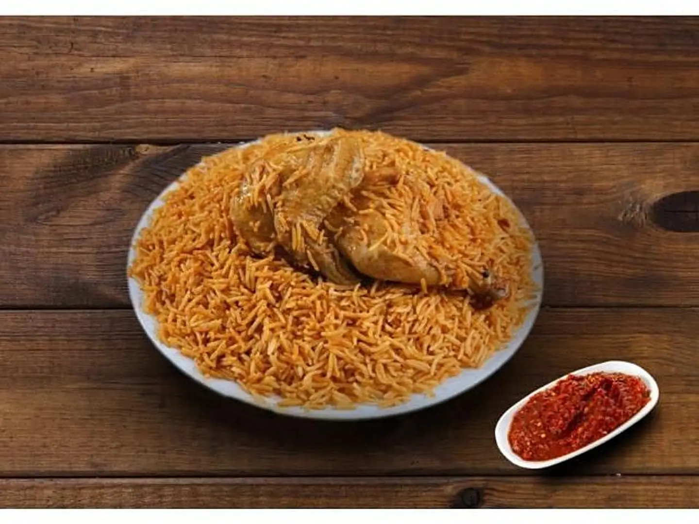 Madghot Chicken With Rice - Half A Chicken